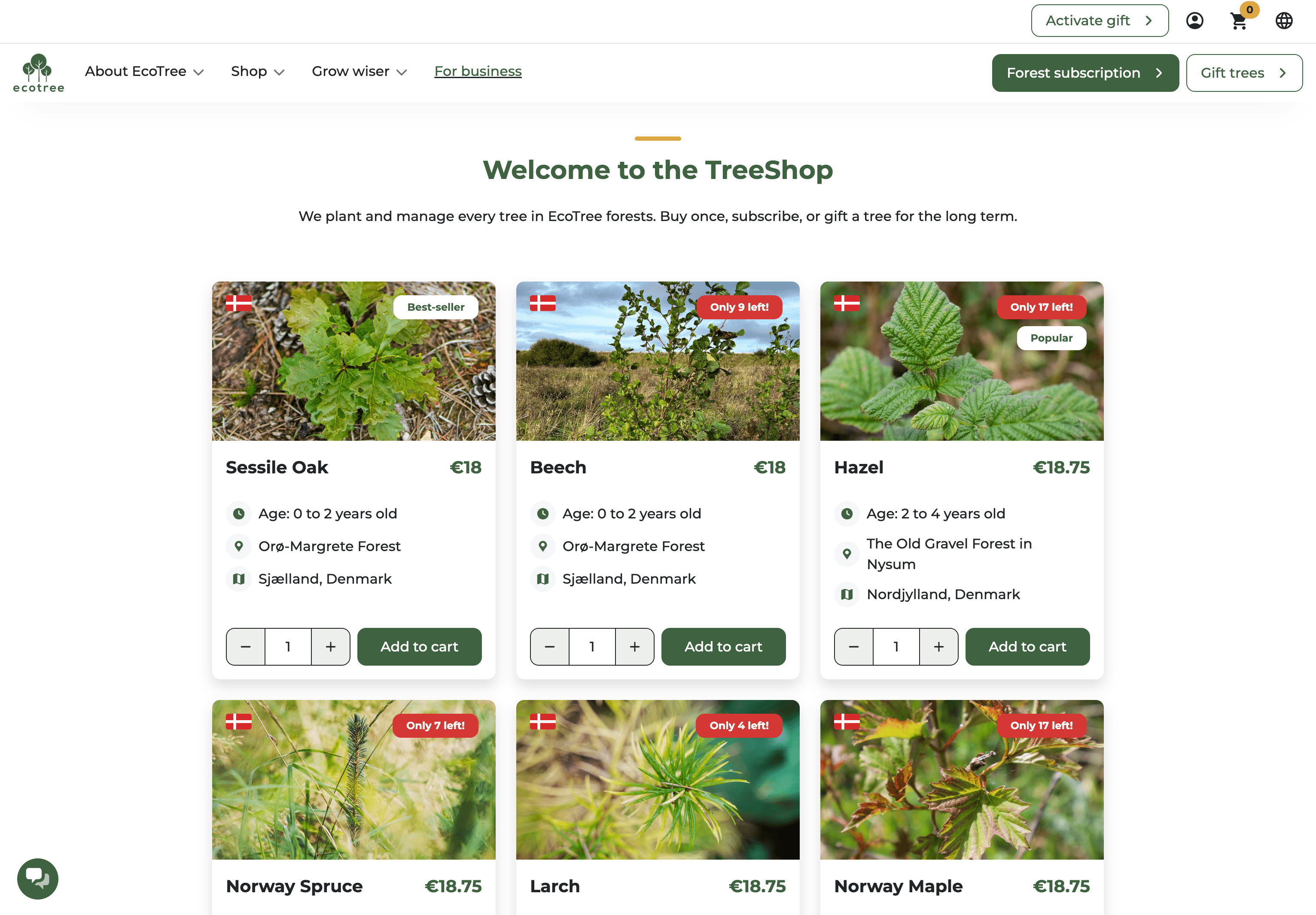 EcoTree Website image 2